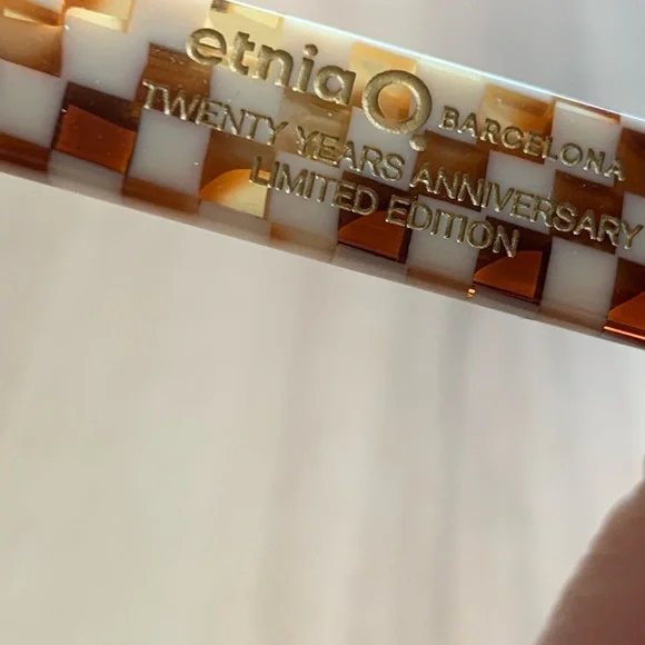 ETNIA BARCELONA EINSTEIN SUNGLASSES Checkered Chess NWOT $345 RARE - Picture 7 of 11